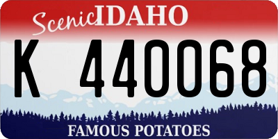 ID license plate K440068