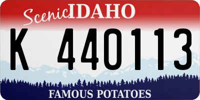ID license plate K440113