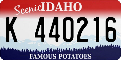 ID license plate K440216