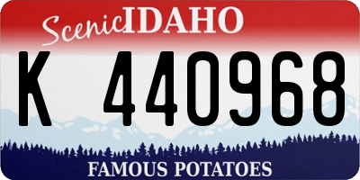 ID license plate K440968