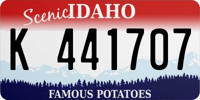 ID license plate K441707