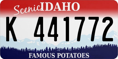ID license plate K441772
