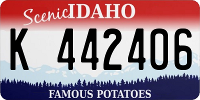 ID license plate K442406