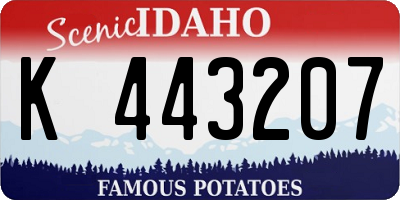 ID license plate K443207