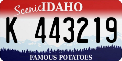 ID license plate K443219