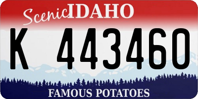 ID license plate K443460