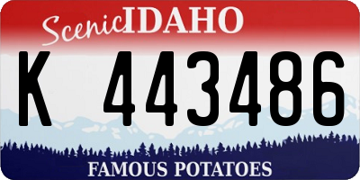 ID license plate K443486