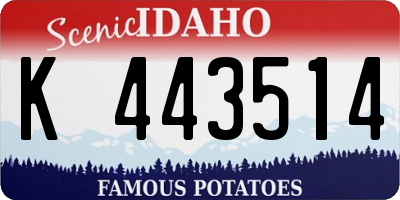 ID license plate K443514