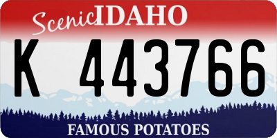 ID license plate K443766