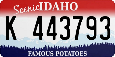 ID license plate K443793