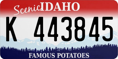 ID license plate K443845