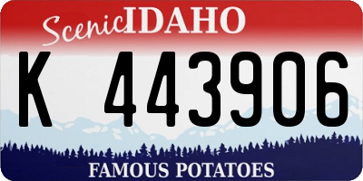 ID license plate K443906