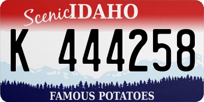 ID license plate K444258