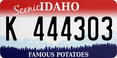 ID license plate K444303