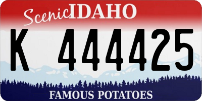 ID license plate K444425