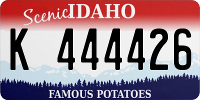 ID license plate K444426