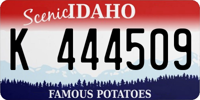 ID license plate K444509