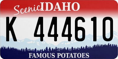 ID license plate K444610