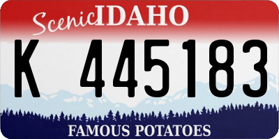 ID license plate K445183