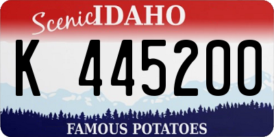 ID license plate K445200