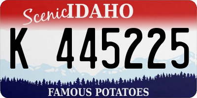 ID license plate K445225