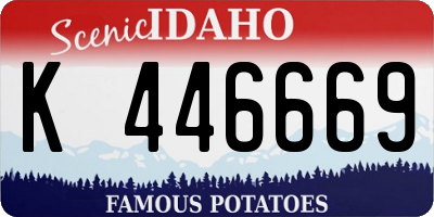 ID license plate K446669