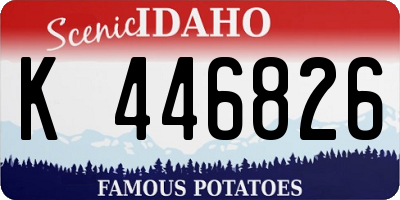 ID license plate K446826
