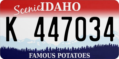 ID license plate K447034