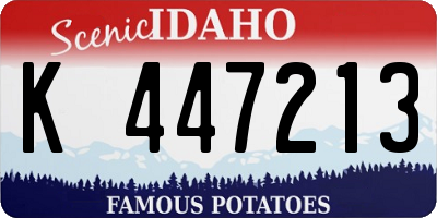 ID license plate K447213