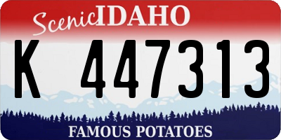 ID license plate K447313