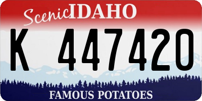 ID license plate K447420