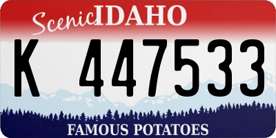 ID license plate K447533