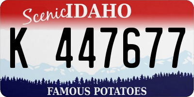 ID license plate K447677