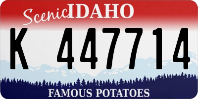 ID license plate K447714