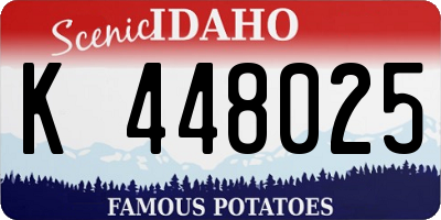 ID license plate K448025