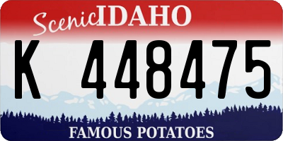 ID license plate K448475