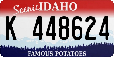 ID license plate K448624
