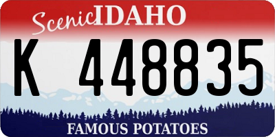 ID license plate K448835