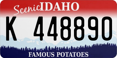 ID license plate K448890