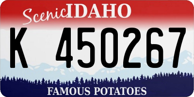 ID license plate K450267