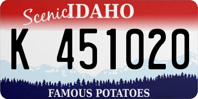 ID license plate K451020