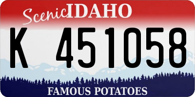 ID license plate K451058