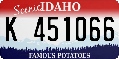ID license plate K451066