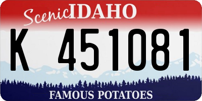 ID license plate K451081