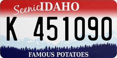 ID license plate K451090