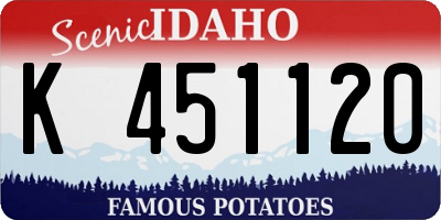 ID license plate K451120