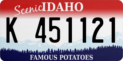 ID license plate K451121
