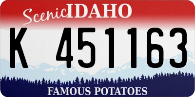 ID license plate K451163