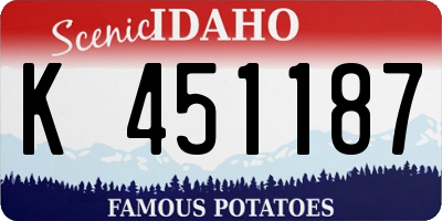 ID license plate K451187