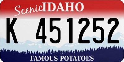 ID license plate K451252